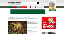 Desktop Screenshot of folhadomate.com